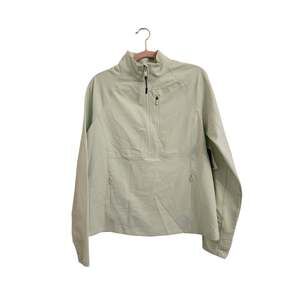 NWT Bass Outdoor Women's Jacquard Half-Zipper Mock-Neck Jacket M